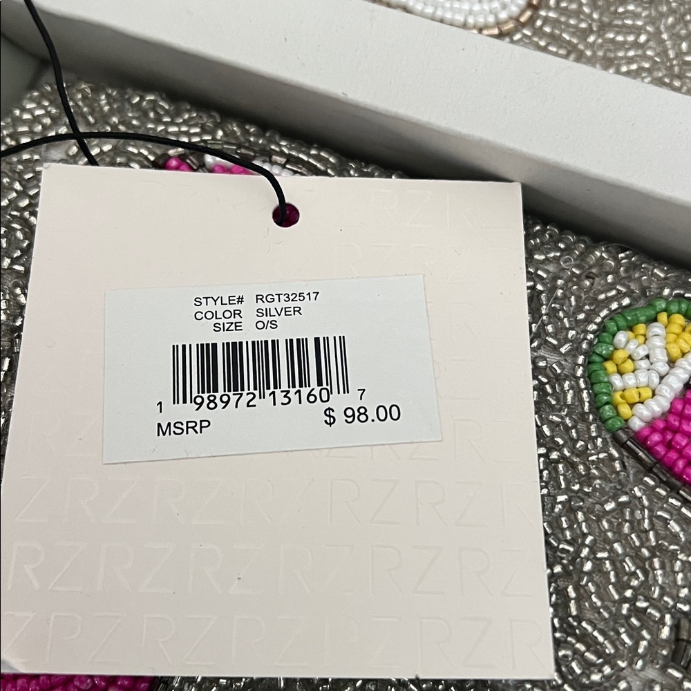Rachel Zoe Gray Set with Pink Cocktail Motif - Picture 11 of 11